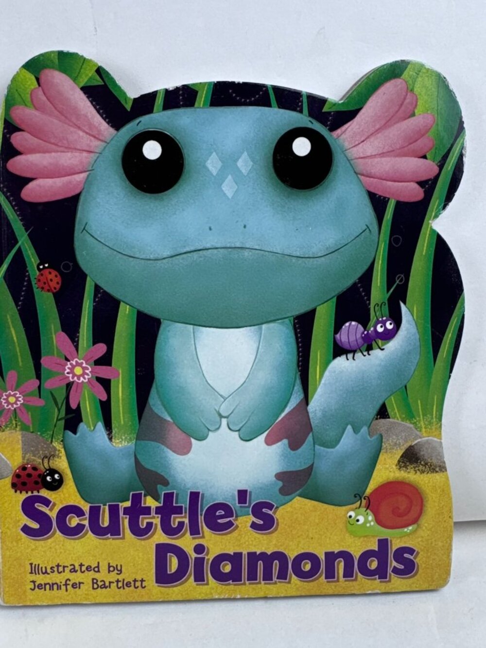 Scuttle's Diamonds Board Book Axolotl Jennifer Bartlett ISBN 639277917331